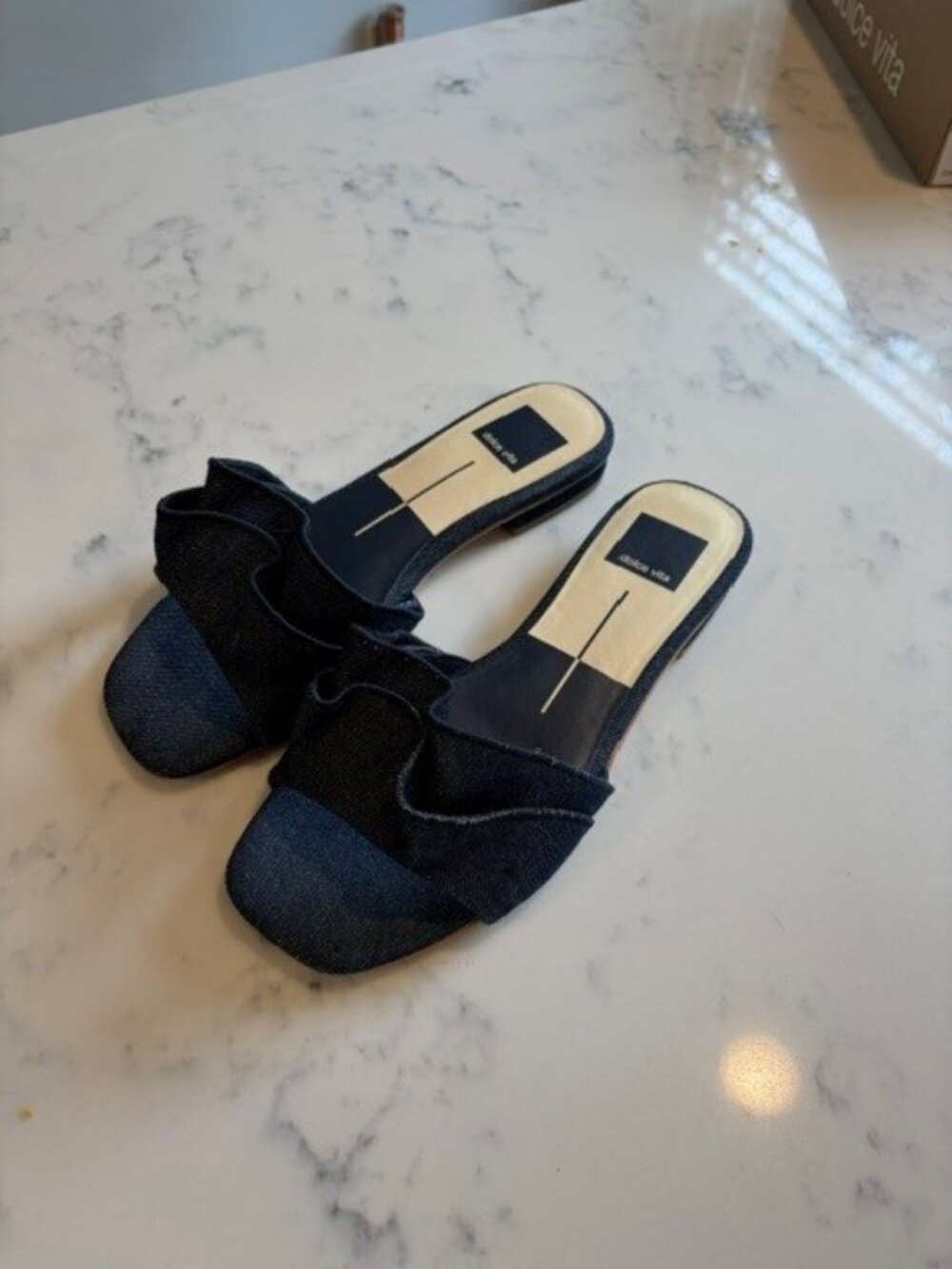 Dolce Vita Alumni denim slide